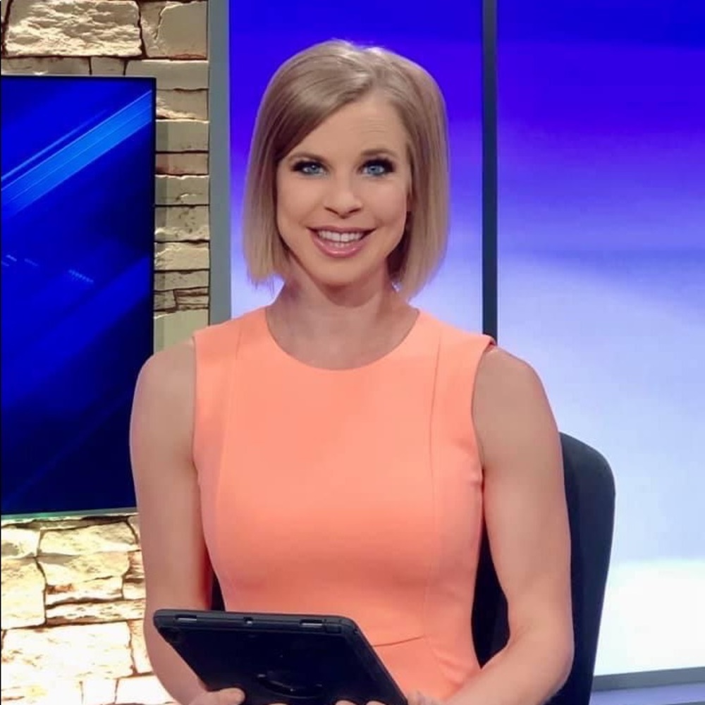 Beautiful peach Calvin Klein dress